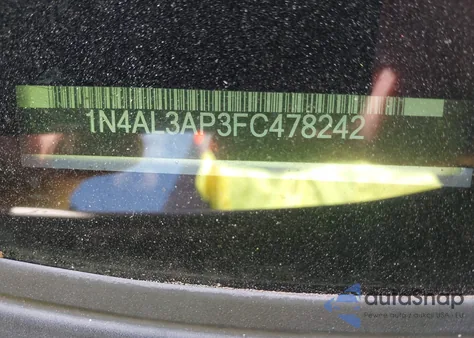 2015 Nissan Altima 2.5 S z USA, uszkodzony, nr VIN 1N4AL3AP3FC478242